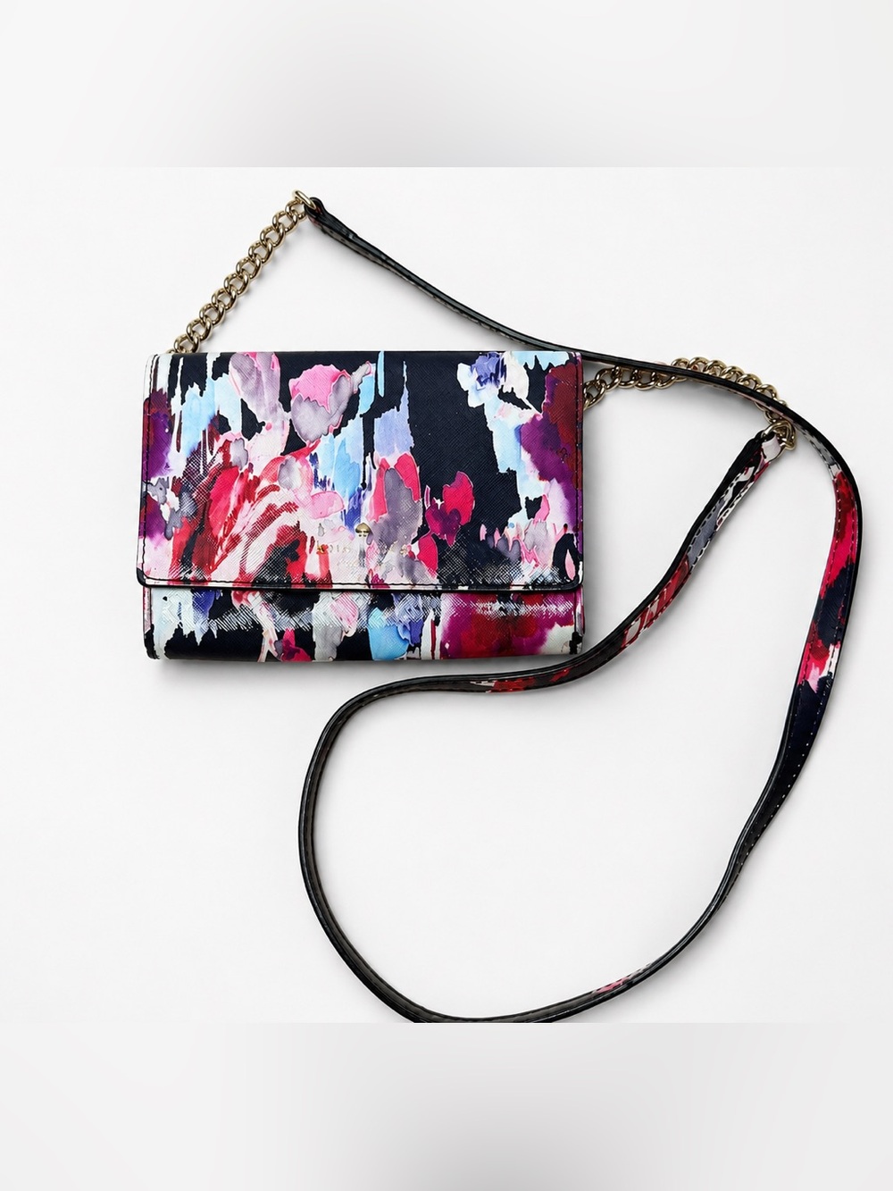 Kate Spade Storybook Multicolor Floral Print Wallet Crossbody
